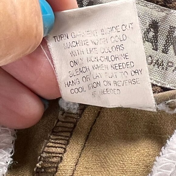 NY Khakis Snake Print Pants Size 12 New York & Company Stretch Reptile Brown - Picture 6 of 12